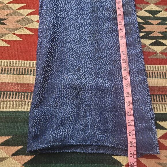 Anthropologie Velvet Nova Jumpsuit Sz 0 Navy Blue Textured Sleeveless Straight - Picture 10 of 13